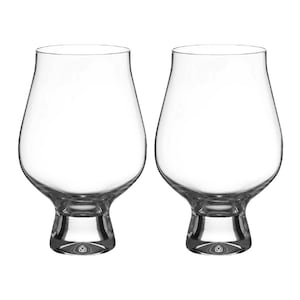DIAMANTE Gin Goblets - &#39;Auris&#39; Crystal Gin and Tonic Glass - Set of 2