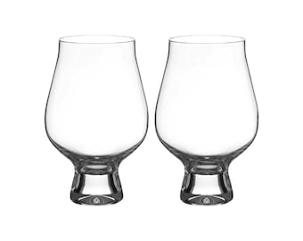 Gobelets à gin DIAMANTE - Verres à gin tonique et à gin en cristal « Auris » - Lot de 2