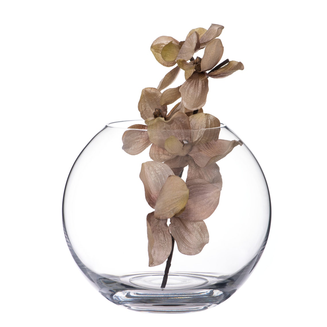 Fish Bowl Vase Decorative Crystal Sphere Glass Vase Etsy