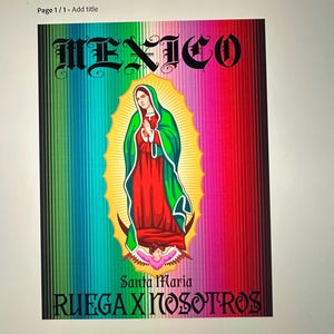 Mexico Virgen Maria