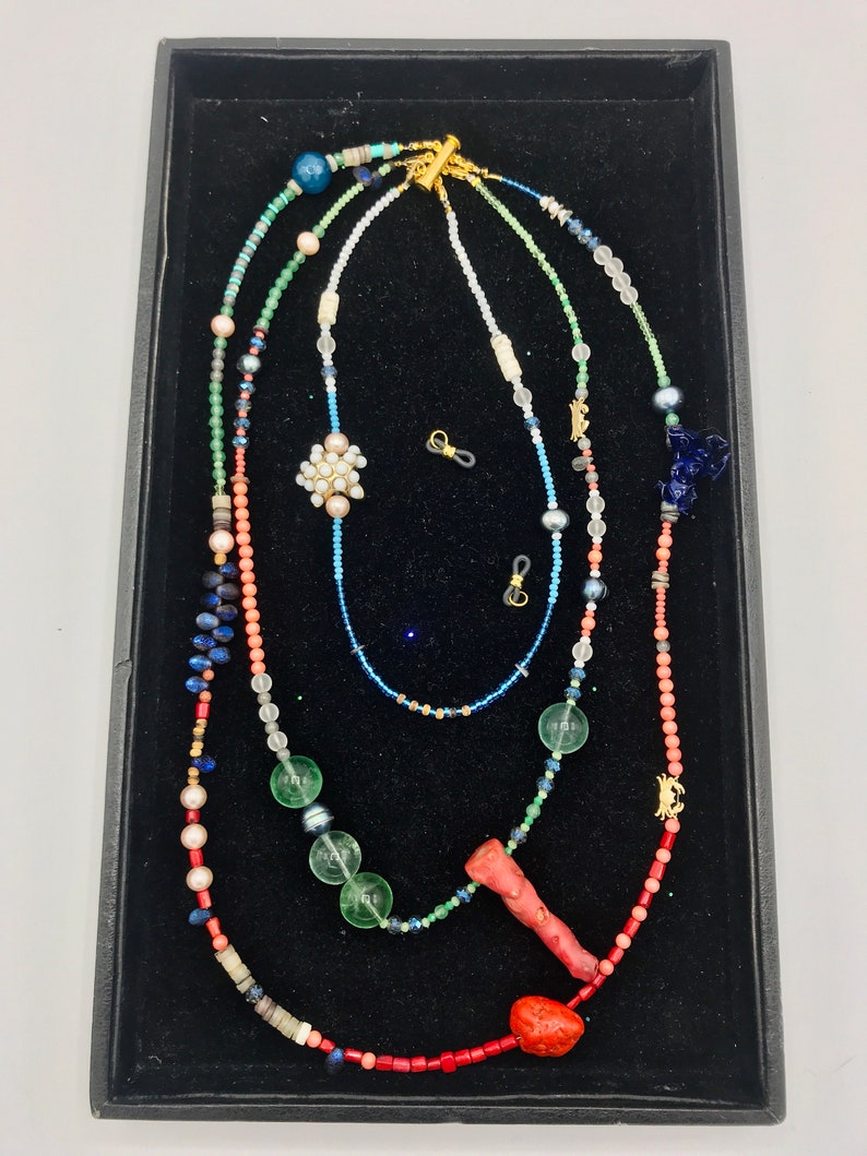 Keep it with you with my Okinawa\u2018s underseas 3 independent strands necklace natural stones Los Oce\u00e1nicos the summertime Missing the ocean