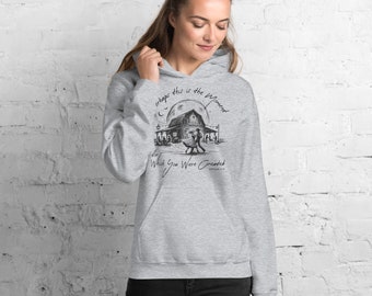 Quizás este es el momento para el cual fuiste creado sudadera con capucha con versículo bíblico cristiano sudadera Gildan para mujer regalo occidental para ella