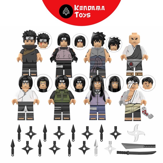 til bundet Lull prins Set of 8 LEGO Compatible Naruto Minifi Figures Neji Hyuga - Etsy
