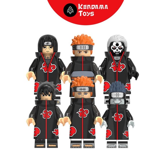 følsomhed Ejendommelige deform Set of 6 Compatible LEGO Naruto Minifigures Akatsuki Group - Etsy
