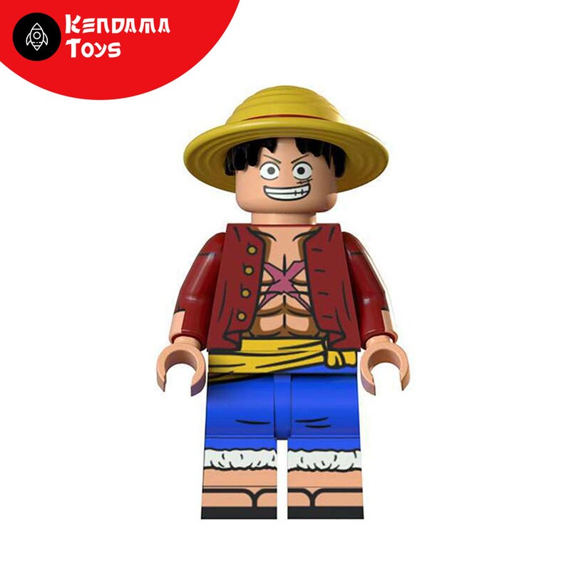 Set of 6 LEGO Compatible One Piece Minifigures Luffy Etsy UK
