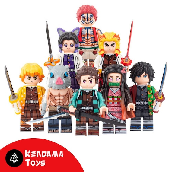 nødsituation Pasture Forkorte Ensemble De 8 Figurines Demon Slayer Compatibles LEGO Kamado - Etsy