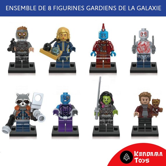 elite Økonomisk Dronning Set of 8 LEGO Compatible Guardians of the Galaxy Minifigures - Etsy Israel