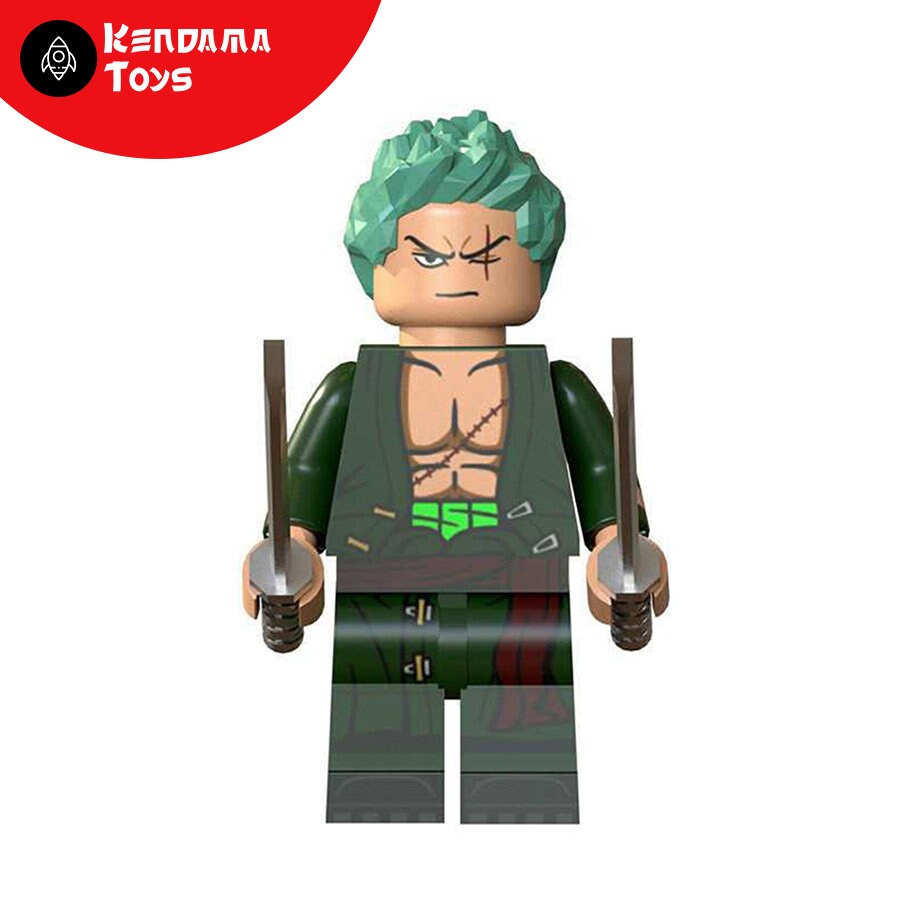 Set of 6 LEGO Compatible One Piece Minifigures Luffy Etsy UK