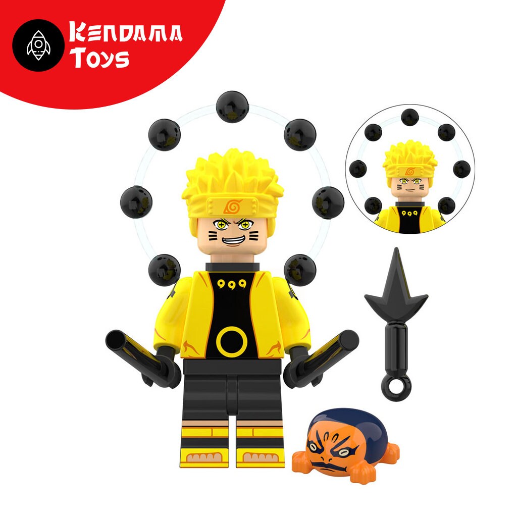 Set of 6 LEGO Compatible Naruto Minifigures Sage Mode Etsy