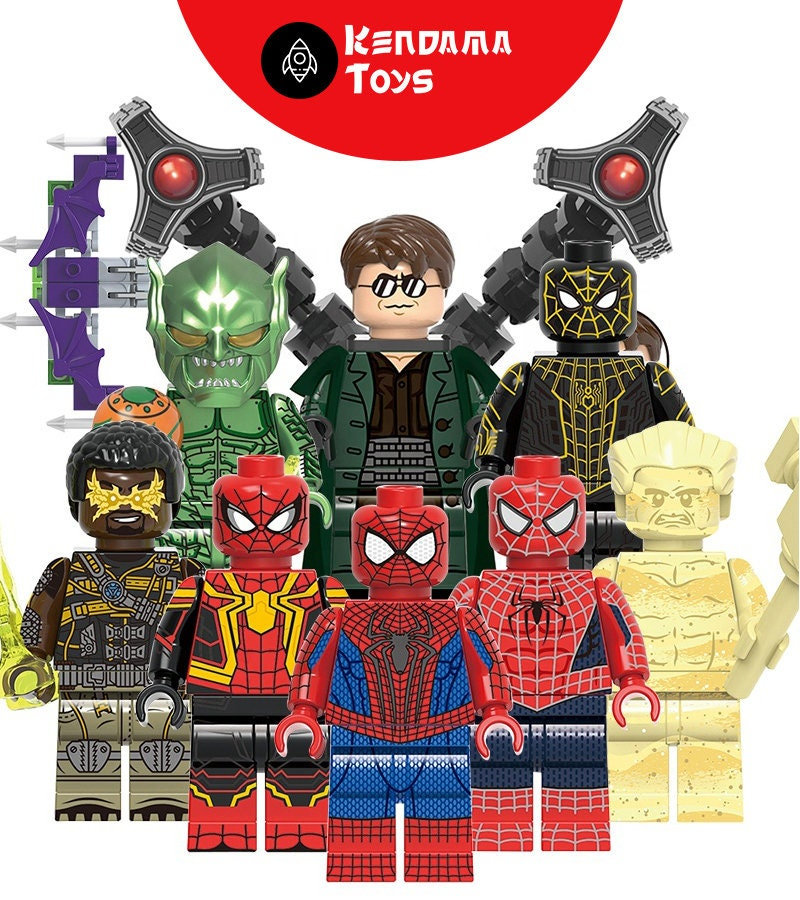 Set of 8 Lego-compatible Spiderman: No Way Home Minifigures - Etsy Hong Kong