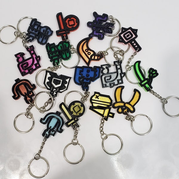 Monster Hunter Weapon Keychain Charm Accessory