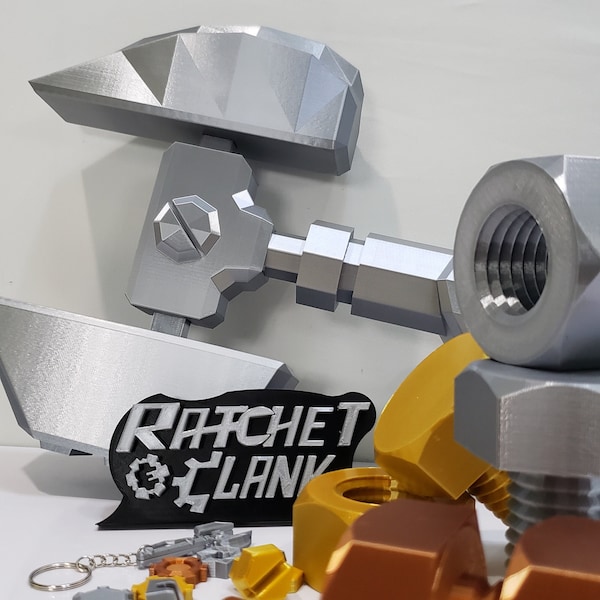 Ratchet & Clank Omniwrench 8000 Replica - 3D Printed Cosplay Prop