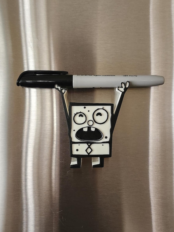 Doodlebob Magnet Set Pen Holder Pencil Marker Organizer Desk Accessory Fridge Locker Charm