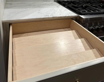 Spice Drawer Organizer Insert | Modular Drawer Spice Rack | Custom Width | Made in USA