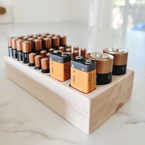 Wooden Battery Box Etsy
