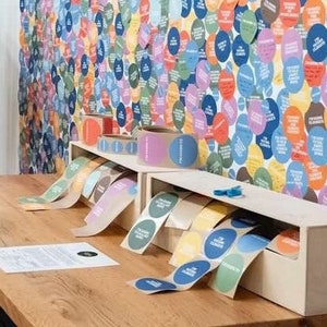 Sticker Roll Box, Large Box for Stickers, Sticker Dispenser, Large Roll Dispenser, Sticker Organizer, Giant Roll Box, Box for Sticker Rolls
