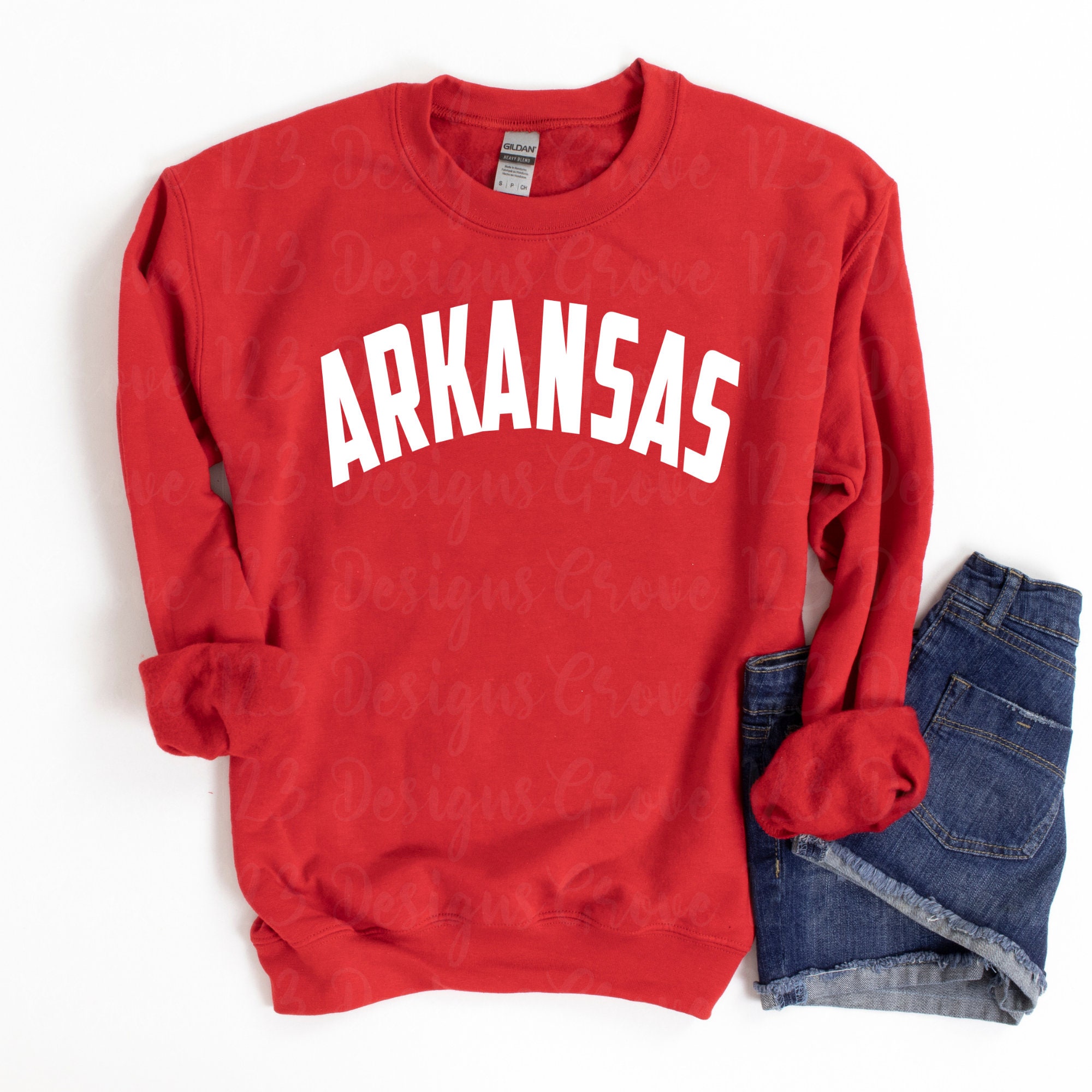 Arkansas Word Curved White Design Design PNG Arkansas AR Etsy