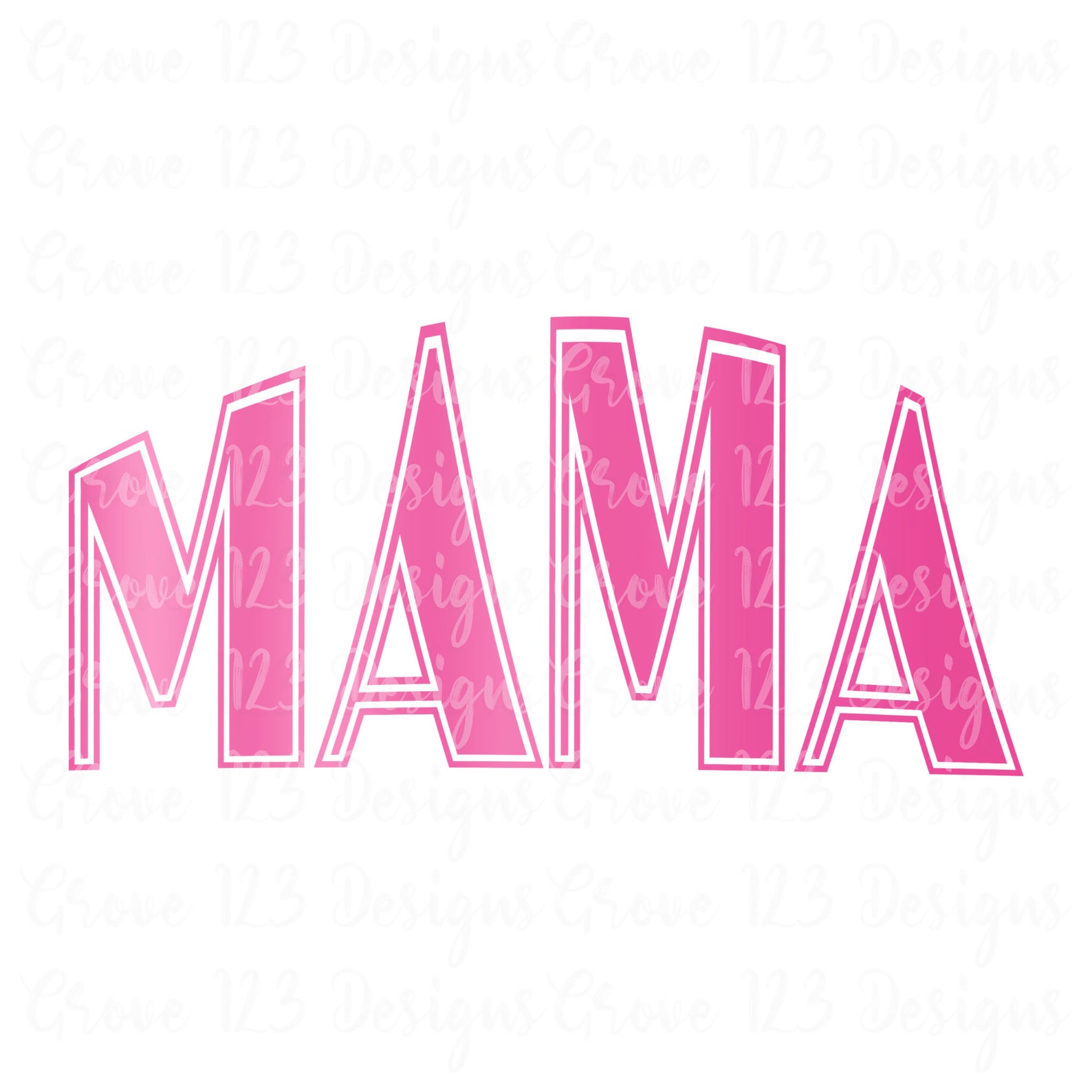 Mama Curved Gradient Design PNG Digital Download - Etsy