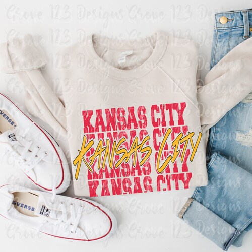 Digital Design Download Kansas City Distressed Design PNG & SVG