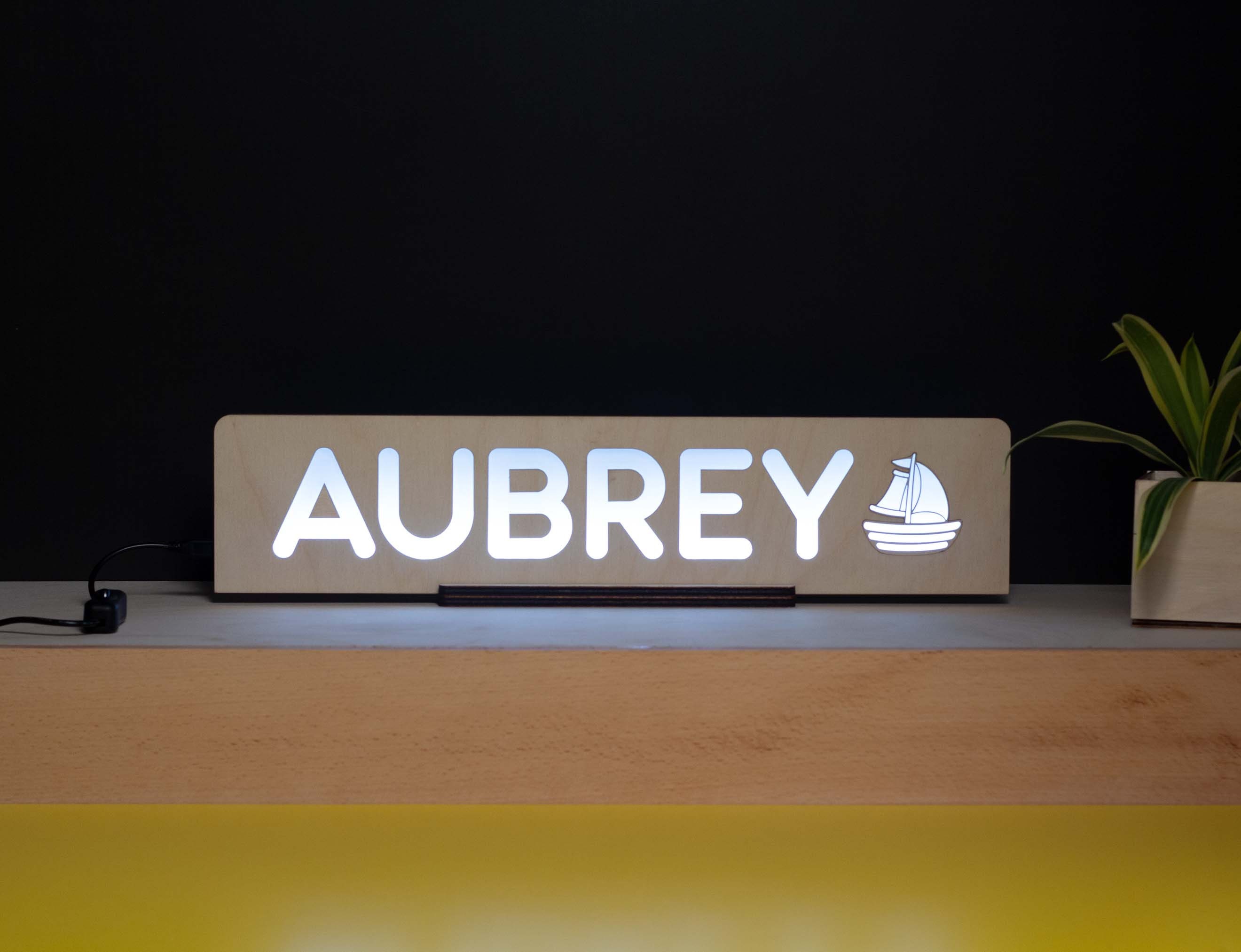 Personalized Name Night Lamp Custom Night Light Up Letter Etsy