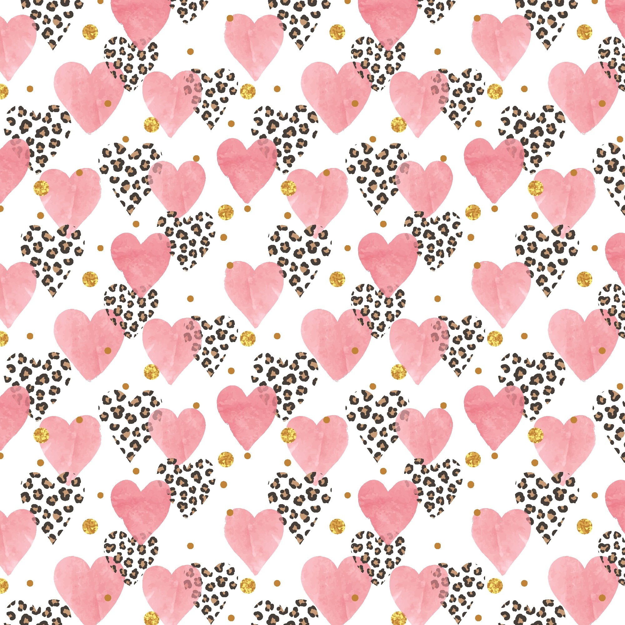 I Love Cats Heart with Paw Print Premium Gift Wrap Wrapping Paper