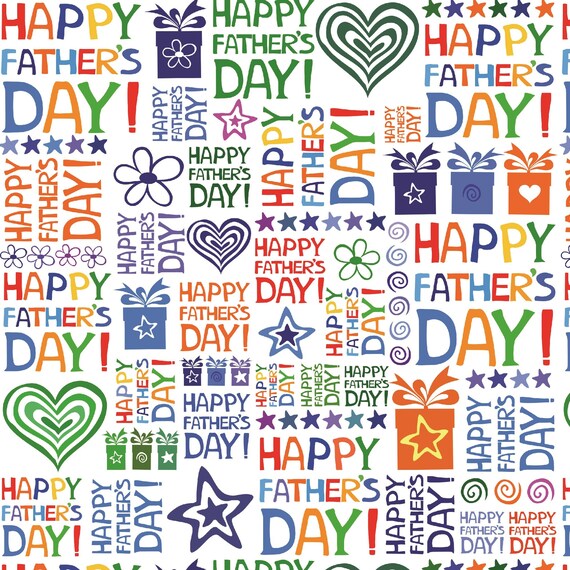 Fathers Day Wrapping Paperfathers Day Gift Wraphappy Fathers Etsy