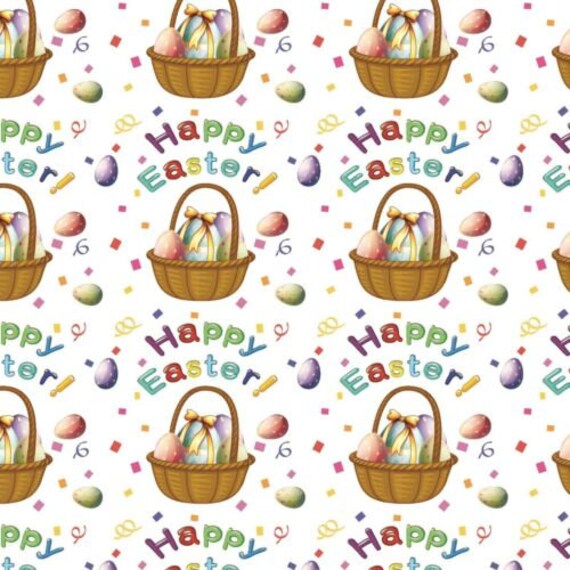 Happy Easter Wrapping Paperstunning Easter Eggs Gift Etsy