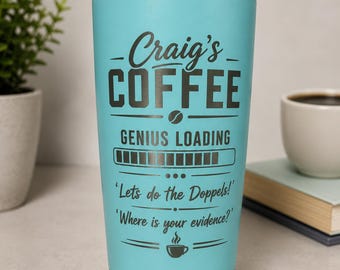 Edelstahlbecher mit Gravur | Personalisierte Reisebecher Geschenk