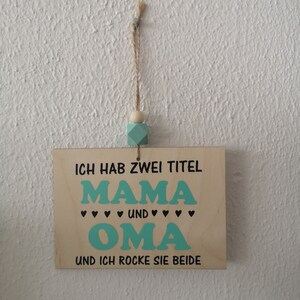 Wooden plaque with saying