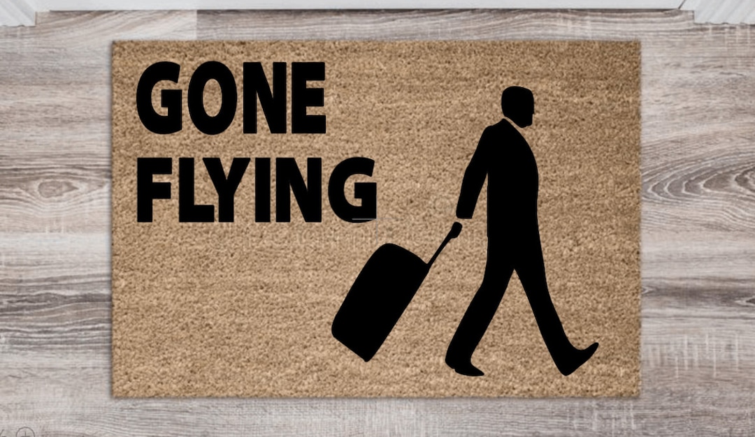 Male Flight Attendant Doormat Funny Door Mat Stewardess Doormat