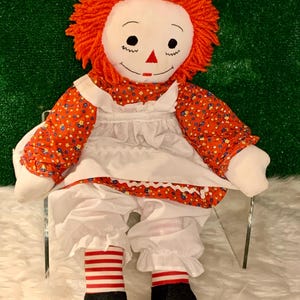 Raggedy Ann….23 inch Vintage Cloth Doll