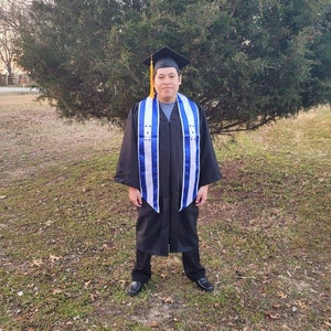 Honduras Estola de graduación, class of 2025, Honduras graduation stole, satin grad stole, graduation scarf, senior year, Latino stoles