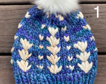 Hand Knit Hat - Knit Beanie - Winter Hat - Cozy Warm Gifts - Wool Hat - Malabrigo Hat - Nejibana Beanie