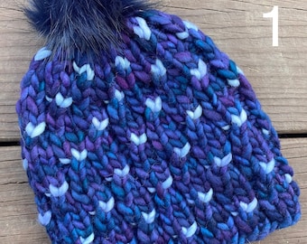Ethereal Beanie - Hand Knit Hat - Knit Beanie - Winter Hat - Cozy Warm Gifts - Malabrigo Rasta Beanie