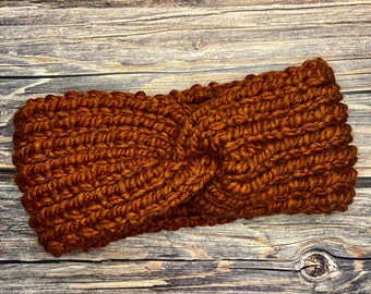 Twist Knot Headband - Chunky Knit Winter Headband - Ear warmer - Gifts - Cozy and Warm