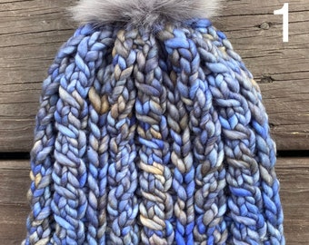 Hand Knit Hat - Knit Beanie - Winter Hat - Cozy Warm Gifts - Wool Hat - Malabrigo Hat - Sandalwood Beanie