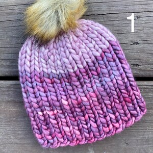 Scrappy Malabrigo Beanie - Hand Knit Hat - Knit Beanie - Winter Hat - Cozy Warm Gifts
