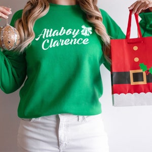 Its A Wonderful Life Sweatshirt, Christmas movie shirt, Christmas sweater, gift for movie lover, Attaboy Clarence, Christmas sweatshirt