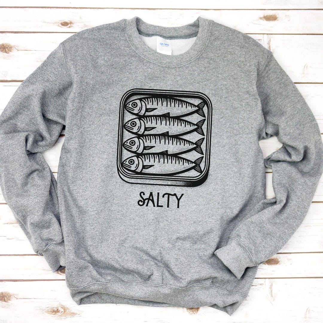 Set of 6 Sea Story Sardine Embellished T-Shirt (S, M & L)