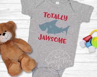 Totally Jawsome Shark Infant Bodysuit, Baby Shower Gift