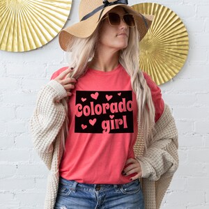 Colorado Shirt, Colorado tee for women, mom shirt, Colorado Girl shirt, Colorado state shirt, adventure shirt, rocky mountains, girl gift