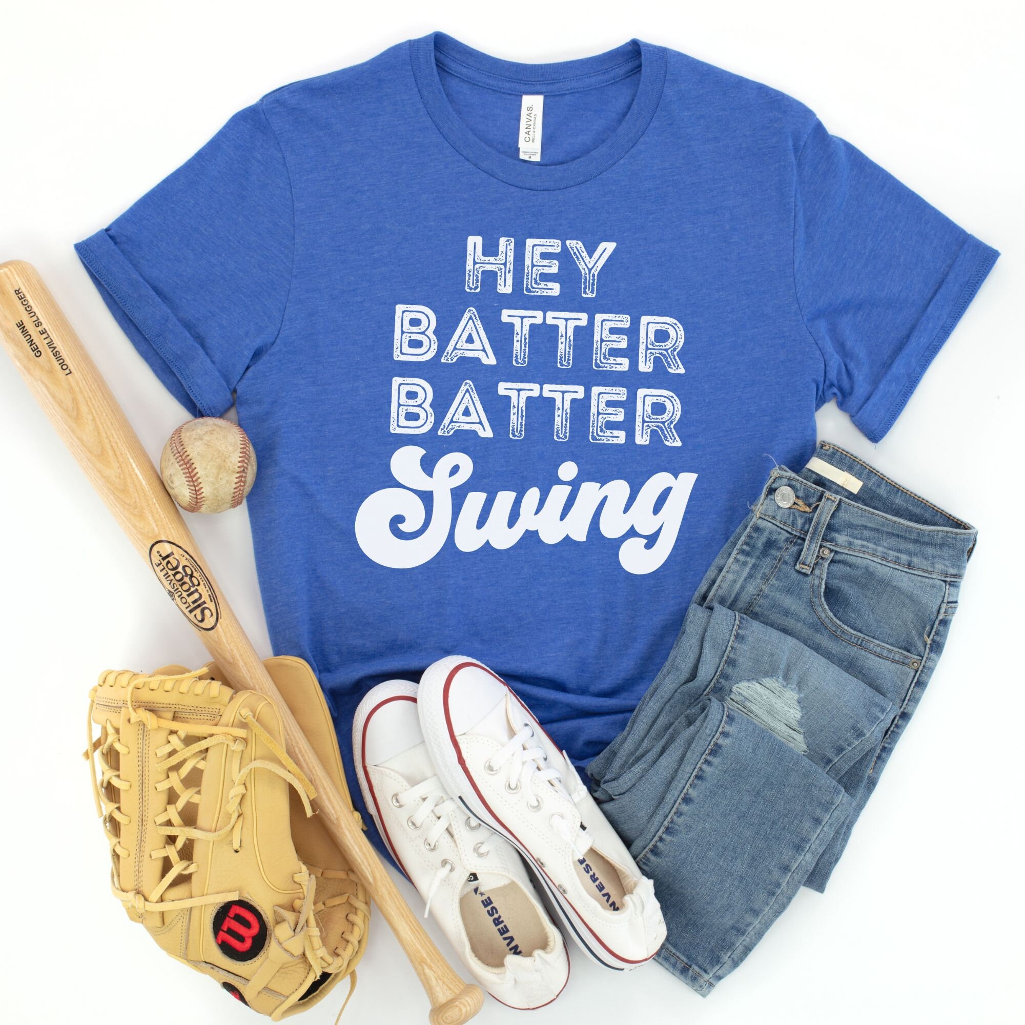 Baseball Fan Shirt, Baseball Shirt for Mom, Hey Batter Batter Tshirt ...
