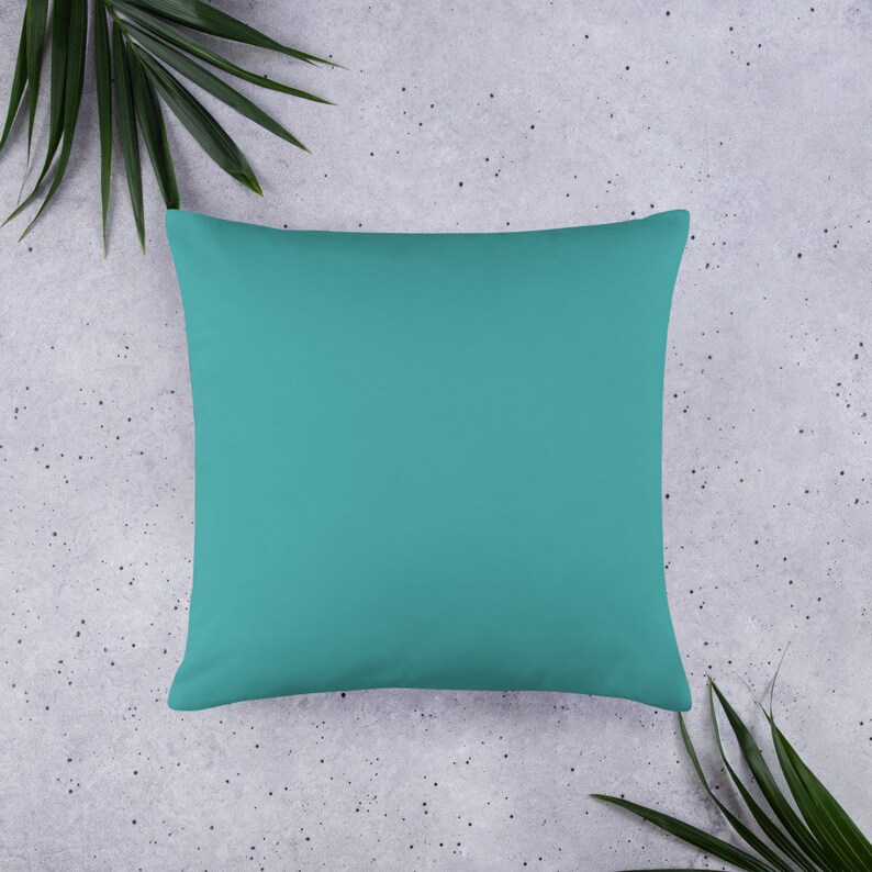 Breeze Block Pillow Cover Throw Pillow Decorative Pillow Home Decor Cushion Mid Century Modern Turquoise Blue White Geometric