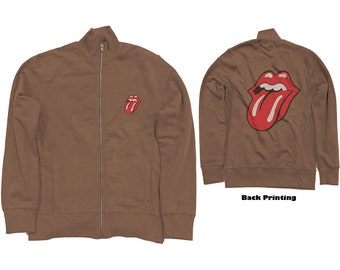 Rolling Stones Womens Classic Tongue Back Print Jacket Black