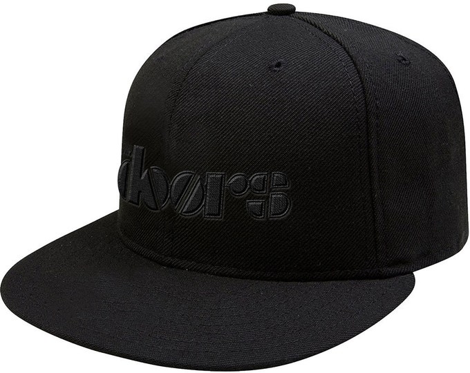 The Doors Logo Black Snapback Hat