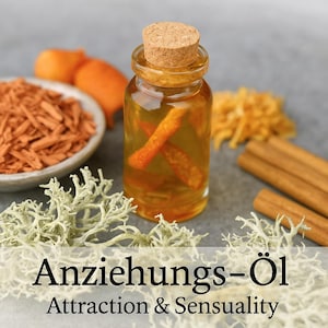 Attraction & Sensuality Oil – Magical Ritual Oil for Love, Eroticism, and Self-Confidence | Wicca, Witchcraft Supplies, Esotericism