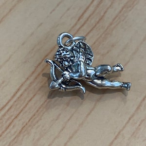 925 Cupid Angel Valentine Sterling Silver Jewelry Charm