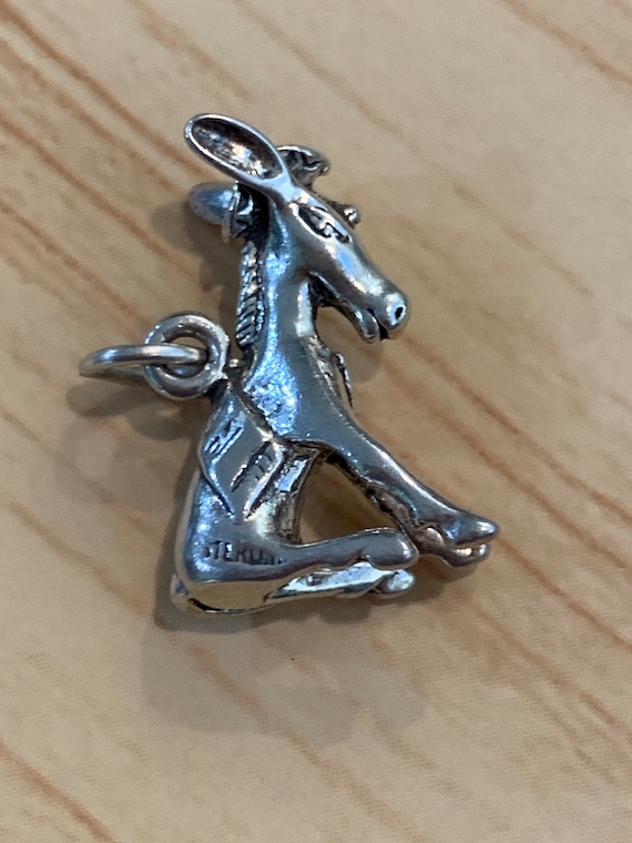 Donkey Sterling Silver Jewelry Charm