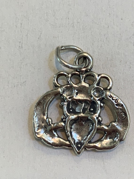 Claddagh .925 Sterling Silver Jewelry Charm - image 2