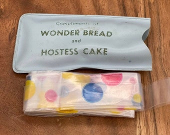 Vintage mid century advertising Taystee Bread sewing kit like matchbook never used Taystee Bread owl